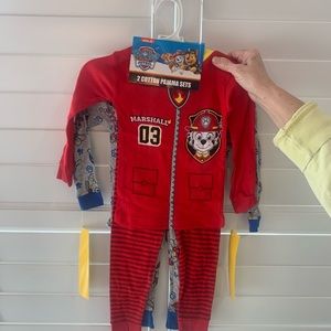 Two pairs of paw patrol pajamas, 3T boy NWT